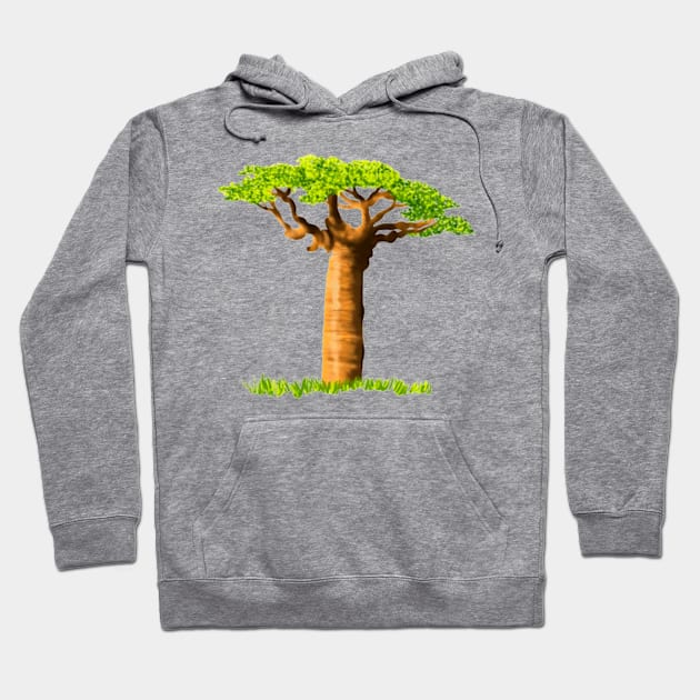 Baobab tree Hoodie by Dog and cat lover